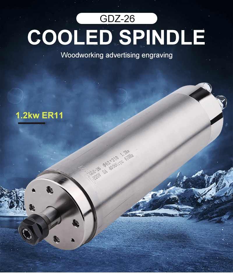 1.2kw water cooling spindle motor