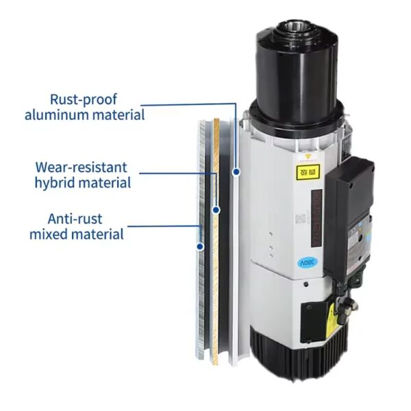 12kw HSKF63 공기 냉각 atc 스핀들