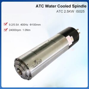 2.5KW ATC 水冷スピンドル ISO25 自動工具交換装置