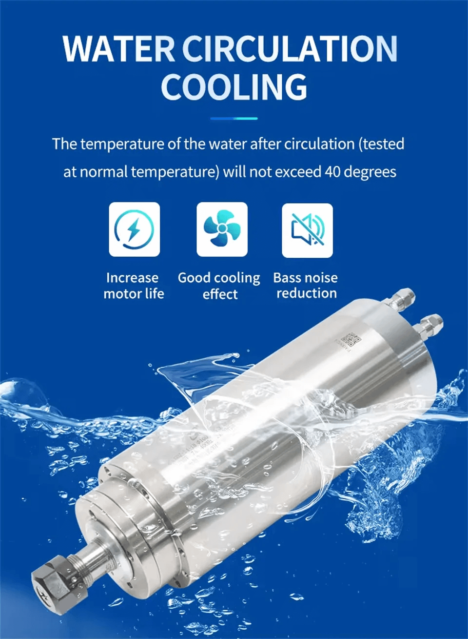 3.2kw 수냉식 스핀들 모터 CNC 스핀들