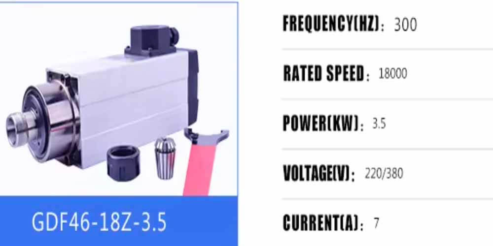 3,5 kW luftgekühlte Spindeln