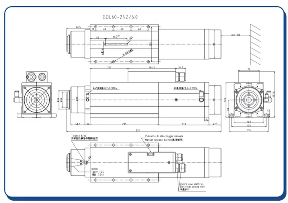 Motor spindel atc 6kw