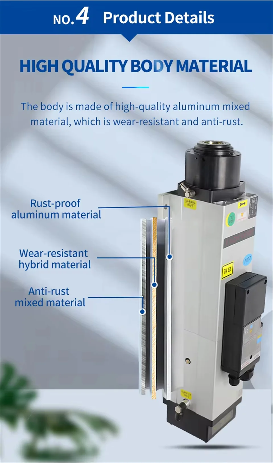 6kw china atc air cooled changeable cnc spindles