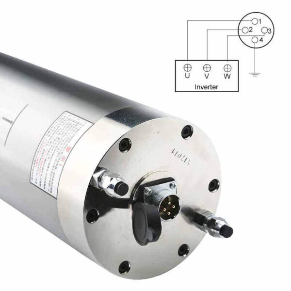 7.5kw cnc water cooled metal milling spindle