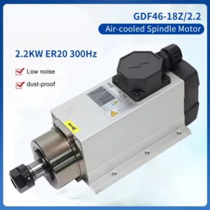 Động cơ trục chính CNC 2.2KW ER20 220V/380V Trục chính làm mát bằng không khí