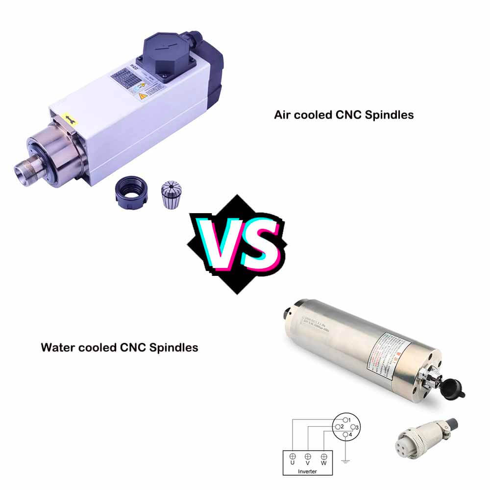 õhkjahutusega spindel vs vesijahutusega spindel