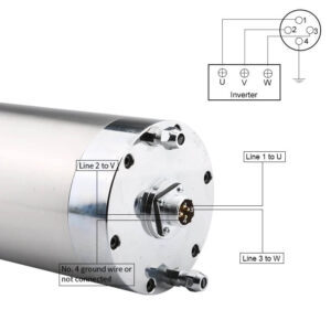 Husillo cnc motor de husillo refrigerado por agua de 5,5 kW