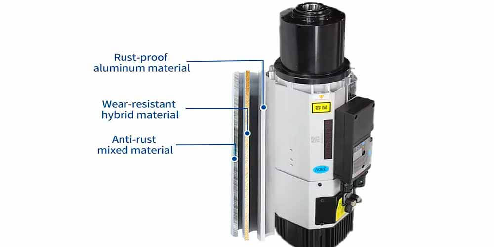 木彫り用 12kw エア ATC スピンドル