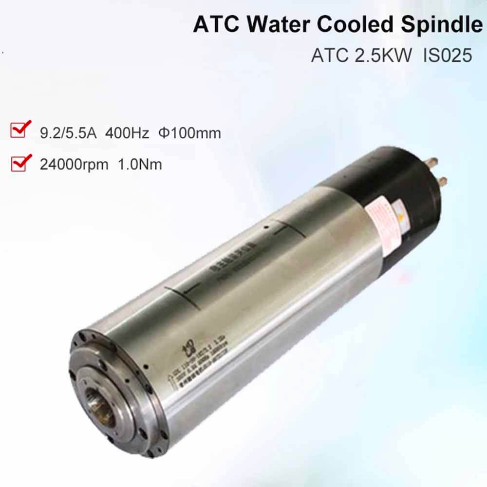 2.5KW ATC berpendingin air Spindle ISO25 Alat Pengubah Otomatis