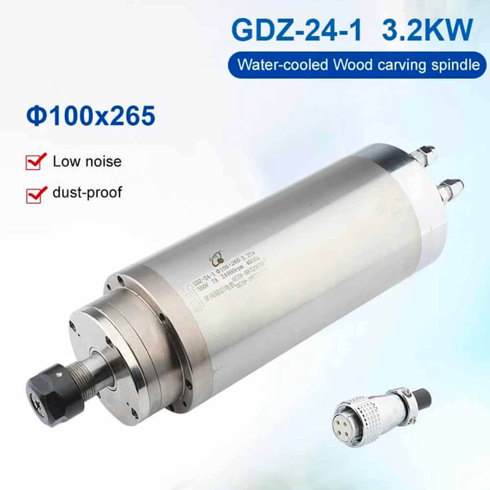 3.2kw water cooled cnc spindle motor