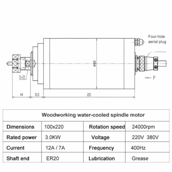 3kw Spindel