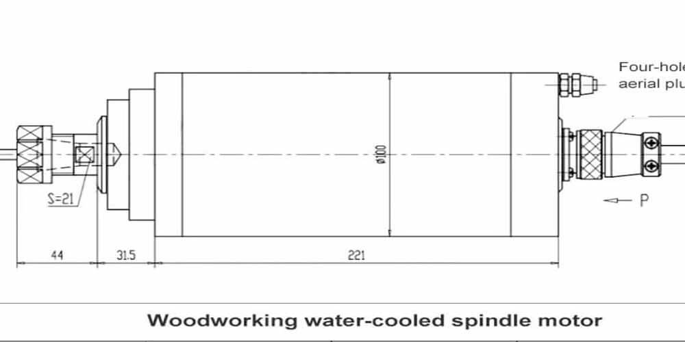 Broche CNC à eau 3kw