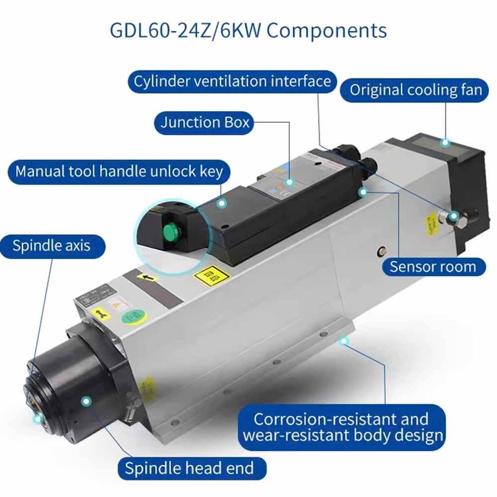 eixos do cnc do atc do ar 6kw