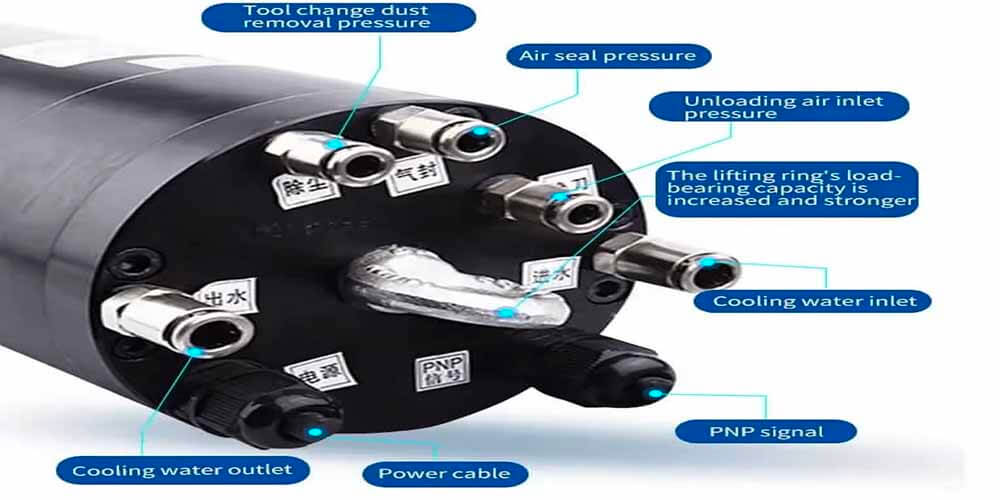 แกนหมุน ATC CNC ระบายความร้อนด้วยน้ำ 7.5KW