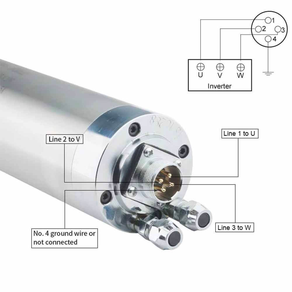 800w cnc вретена