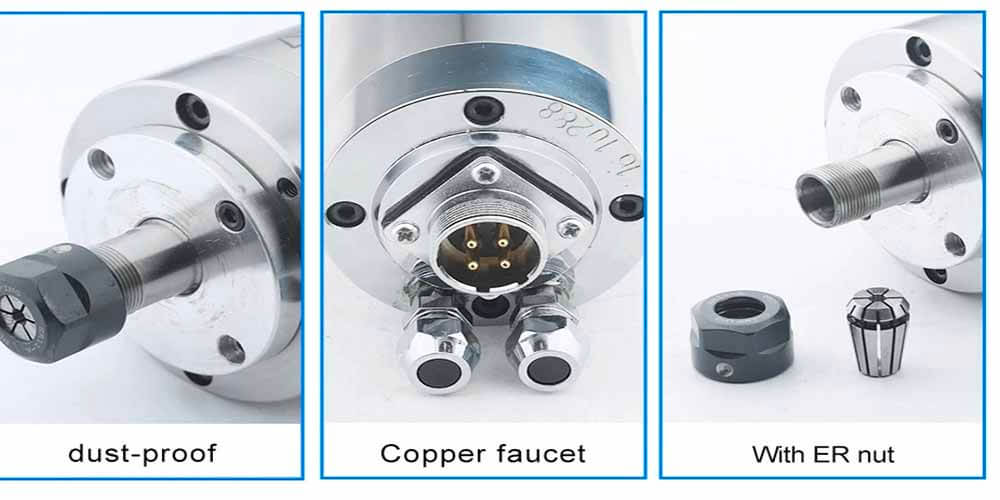 800W 水冷式 CNC スピンドル