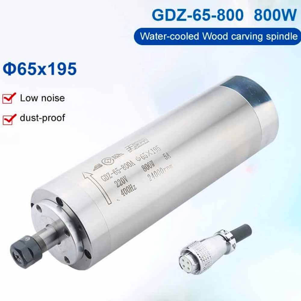 800w water cooled cnc spindles