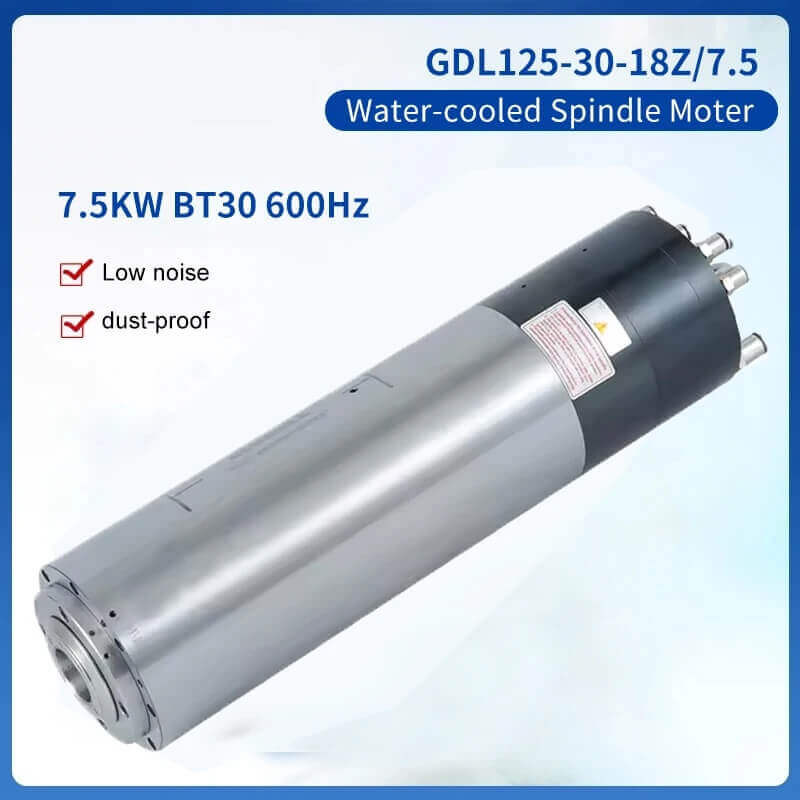 High Speed Spindle Motor Water Cooled 7.5kw ATC 30000rpm CNC Router Engraving Spindle Motor